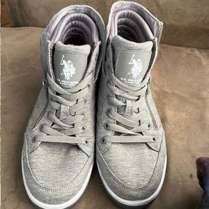 High top Ralph Lauren Polo Sneakers. Size 7.5